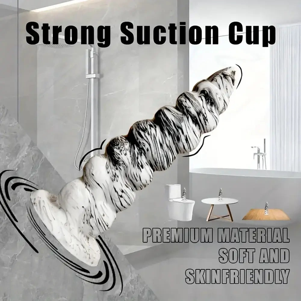 8.86in Monster Realistic Big Fantasy Odd Soft Dildo Prostate Massager