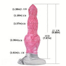 8.86in Silicone Animal Spray Water Dog Knot Ejaculating Dildo
