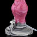8.86in Silicone Animal Spray Water Dog Knot Ejaculating Dildo