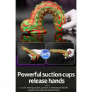8.86in Spiked Soft Silicone Big Meat Pellet Stimulation Mixed Color Dildo
