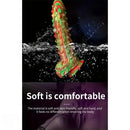 8.86in Spiked Soft Silicone Big Meat Pellet Stimulation Mixed Color Dildo