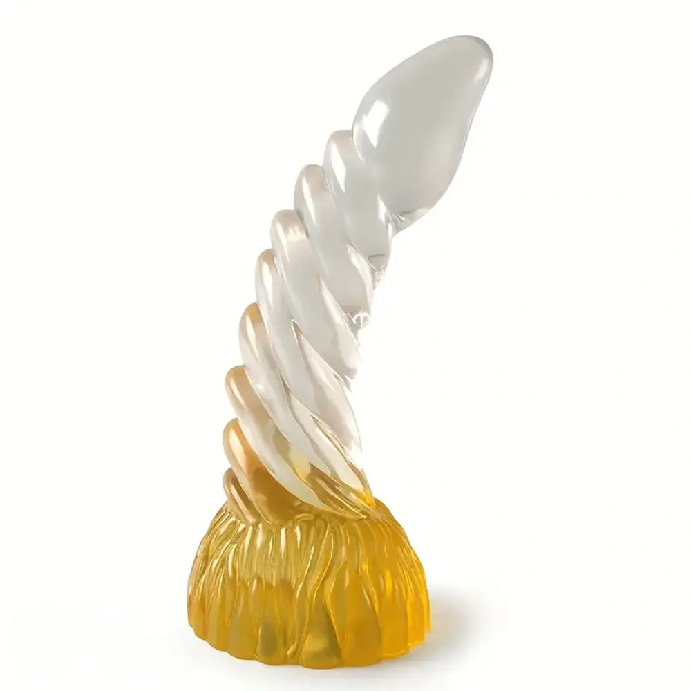 8.86in Spiral Fantasy Big Anal Plug Dildo For Vaginal Massage G-Spot