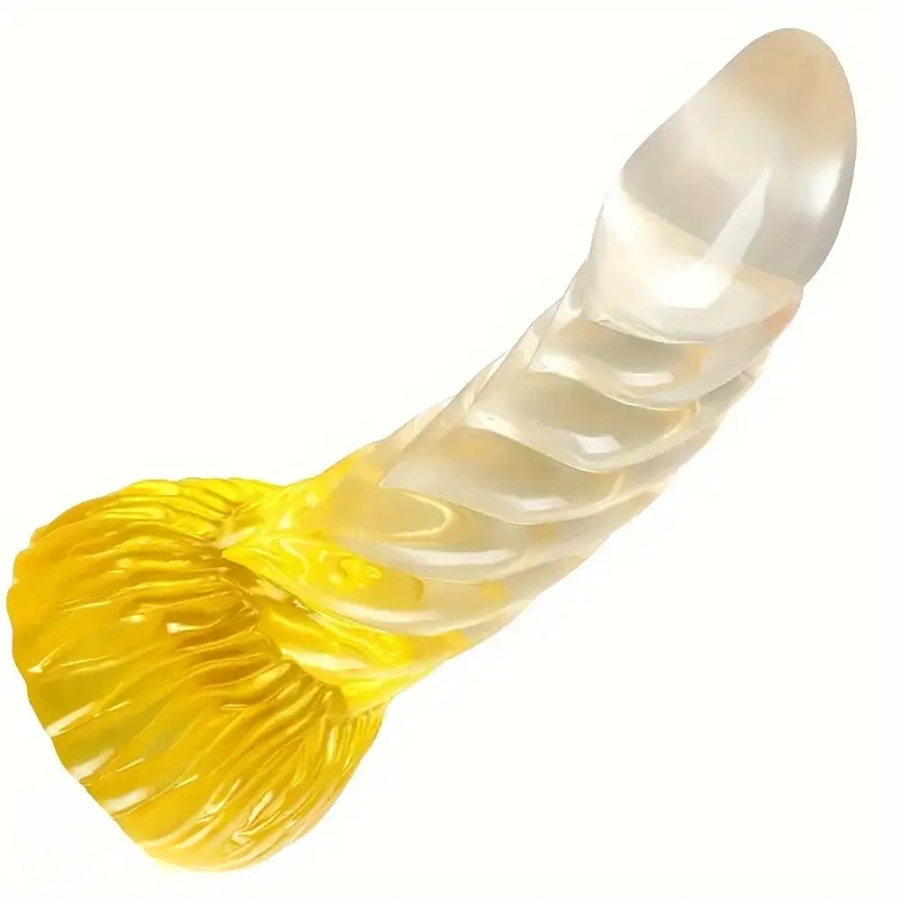 8.86in Spiral Fantasy Big Anal Plug Dildo For Vaginal Massage G-Spot