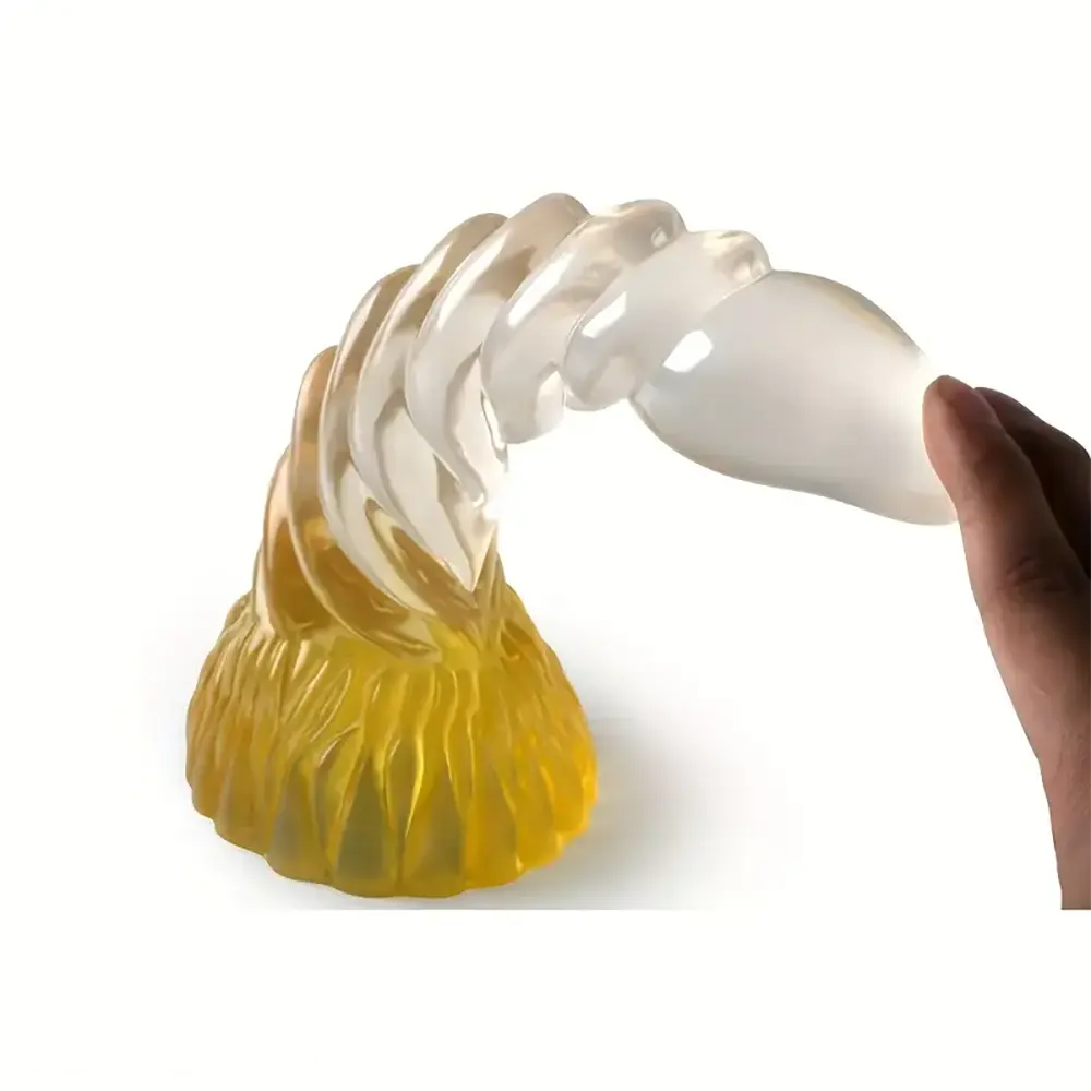 8.86in Spiral Fantasy Big Anal Plug Dildo For Vaginal Massage G-Spot