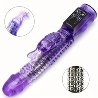 8.86in TPE Soft Vibrating Rotation Dildo For G-spot Stimulator