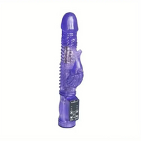 8.86in TPE Soft Vibrating Rotation Dildo For G-spot Stimulator