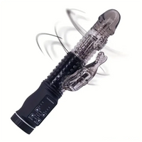 8.86in TPE Soft Vibrating Rotation Dildo For G-spot Stimulator