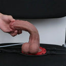 8.89in Dual Layer Silicone Strap on Ejaculating Dildo For Skin Love Toy