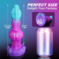 8.8in Fantasy Knot Monster Soft Female Manual Masturbation Anal Dildo