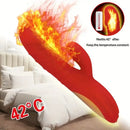 8.8in Heating Vibrating Soft Silicone Dildo Vibrator For Adult Women