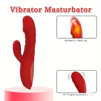 8.8in Heating Vibrating Soft Silicone Dildo Vibrator For Adult Women