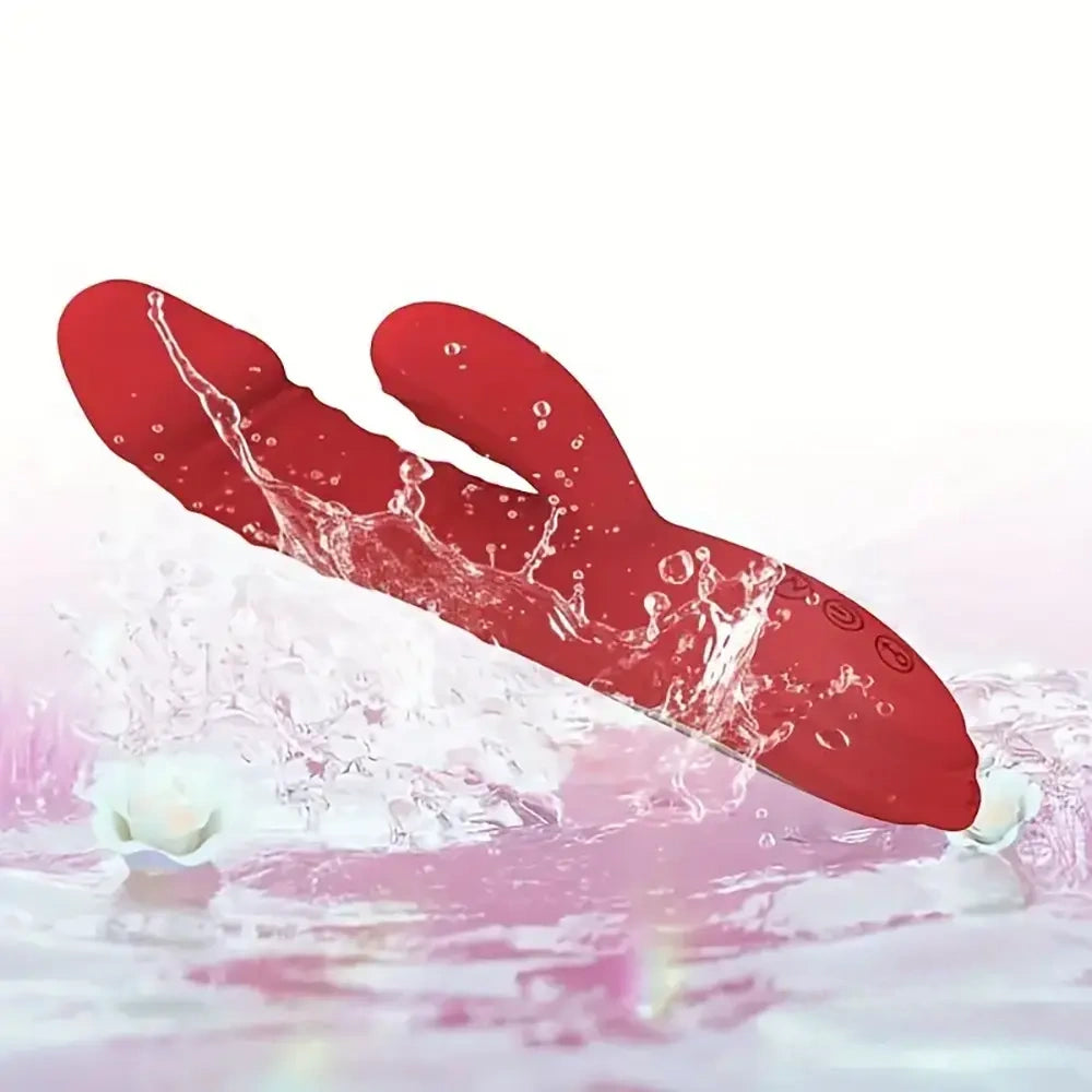 8.8in Heating Vibrating Soft Silicone Dildo Vibrator For Adult Women