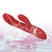 8.8in Heating Vibrating Soft Silicone Dildo Vibrator For Adult Women