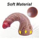 8.8in Real Looking Silicone Flexible Dildo For Women Couples Stimulation