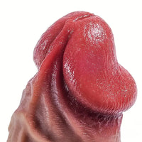 8.8in Real Looking Silicone Flexible Dildo For Women Couples Stimulation