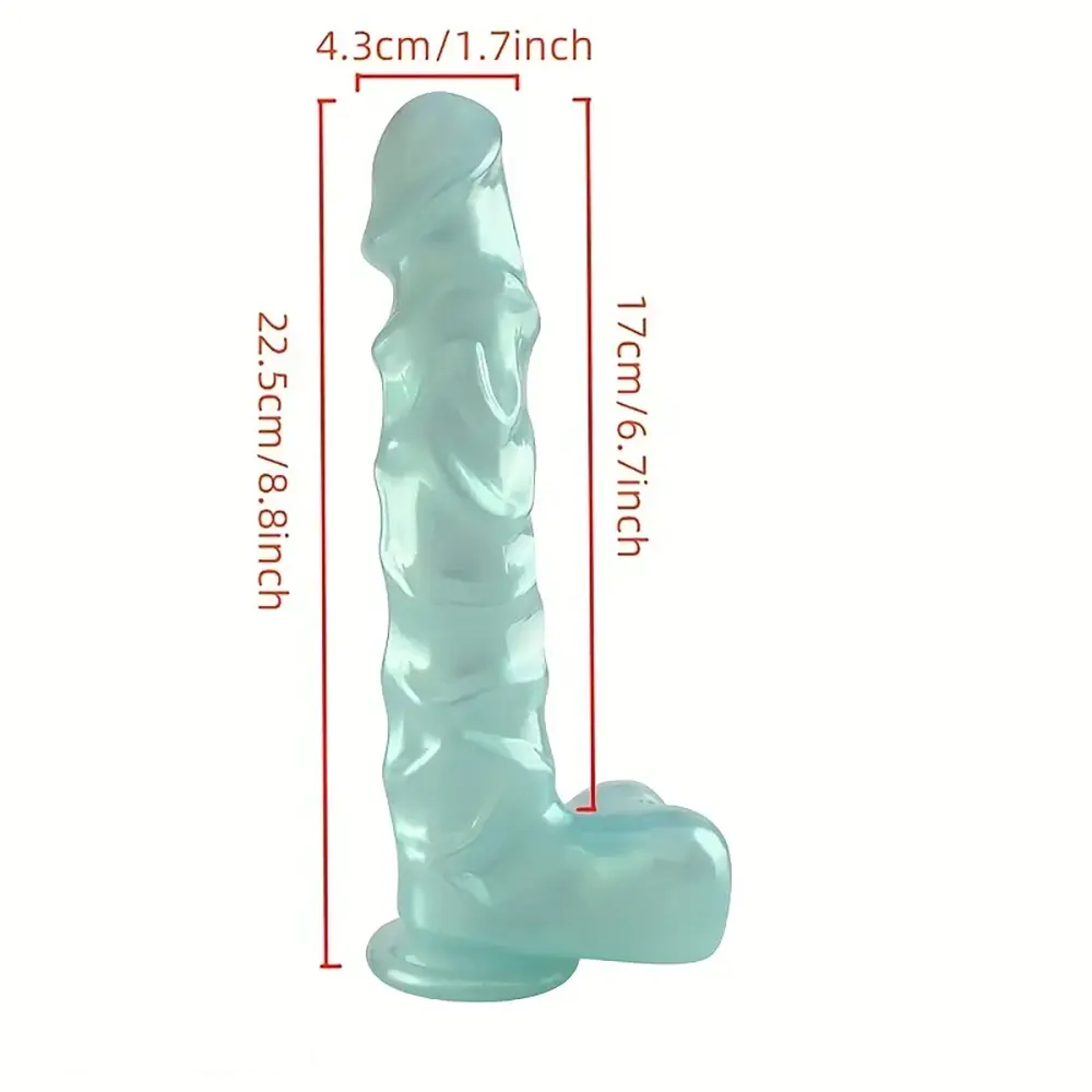 8.8in Realistic Dildo Soft PVC Material G-Spot Big Anal Play Sex Toy