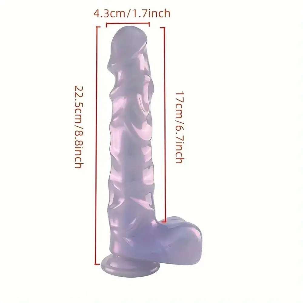 8.8in Realistic Dildo Soft PVC Material G-Spot Big Anal Play Sex Toy