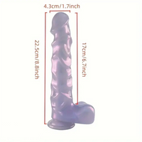 8.8in Realistic Dildo Soft PVC Material G-Spot Big Anal Play Sex Toy