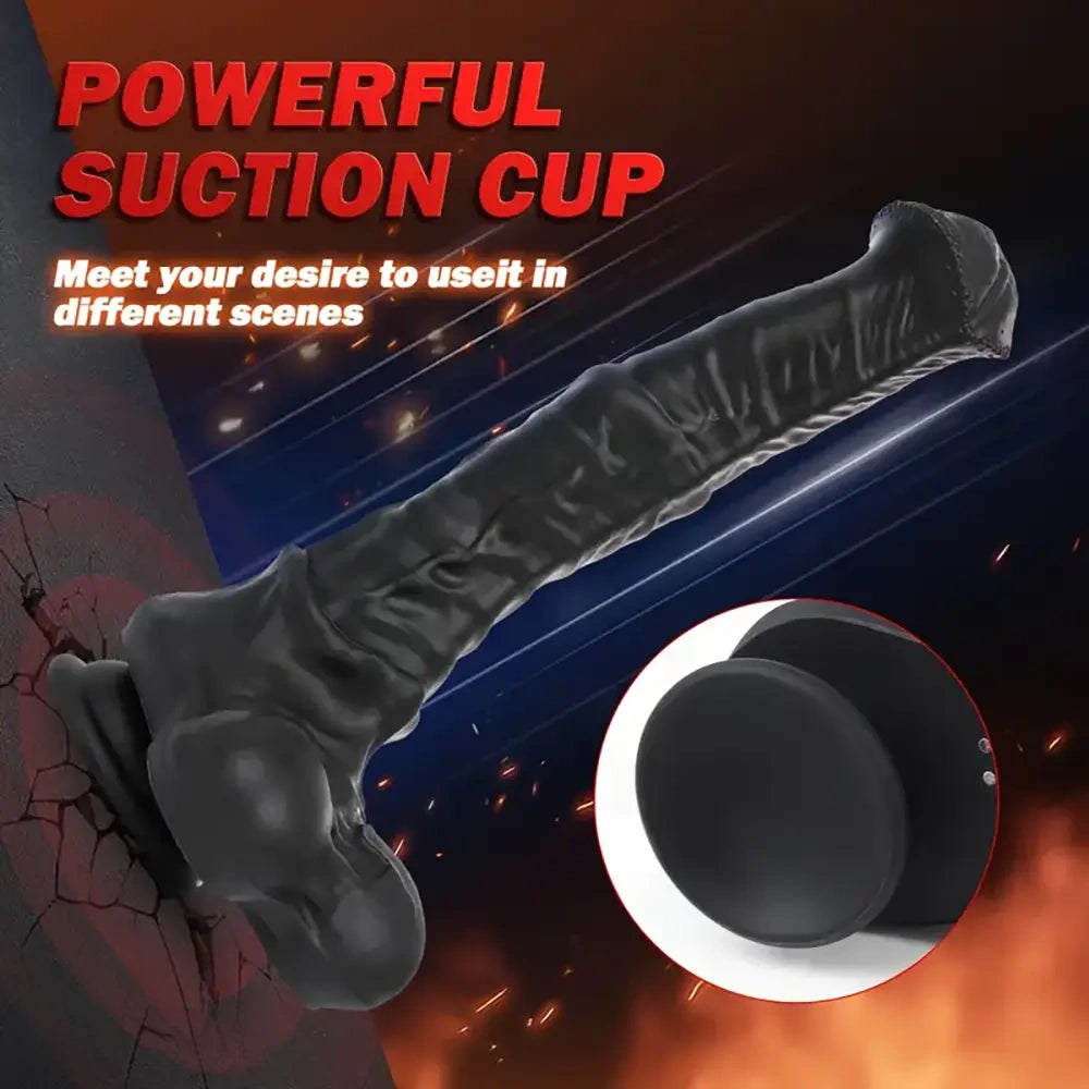 8.8in Vibrating Horse Thrusting Dildo Female Sex Toy For Women