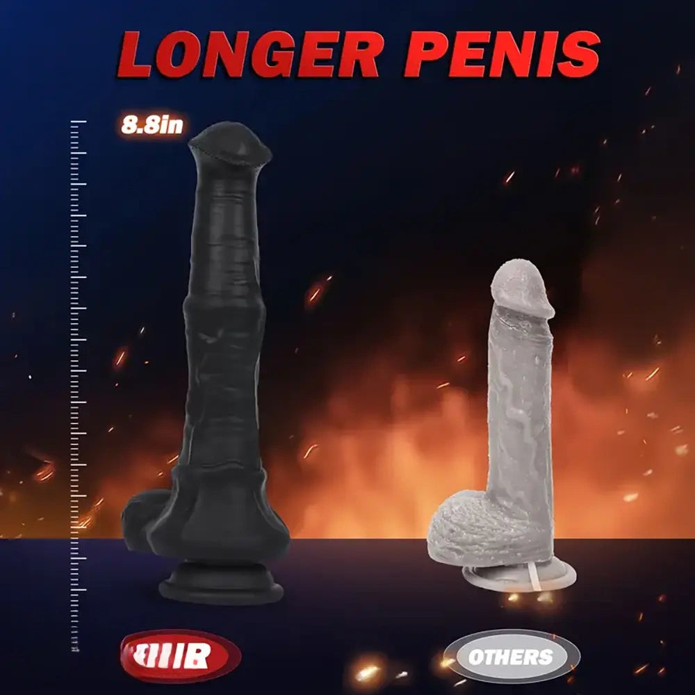 8.8in Vibrating Horse Thrusting Dildo Female Sex Toy For Women