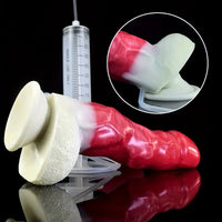 8.94in Fantasy Silicone Soft Ejaculating Big Dildo For Anal Adult Toy