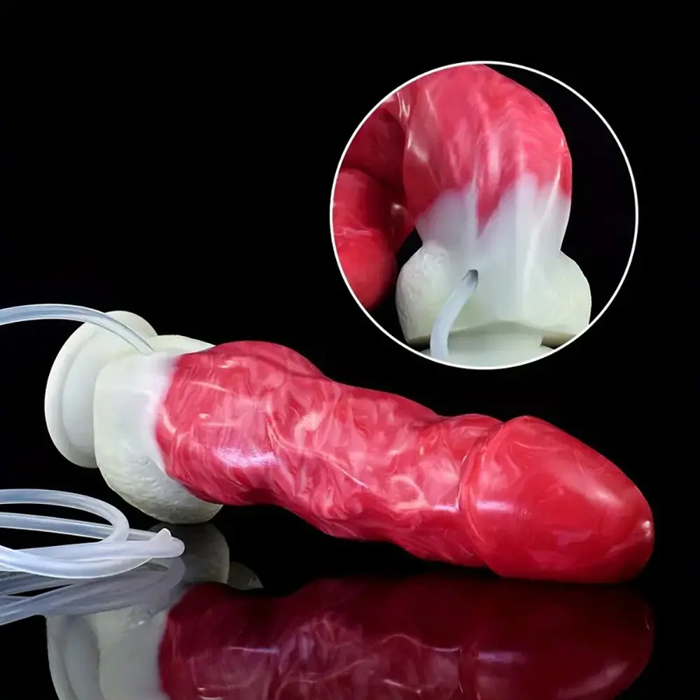8.94in Fantasy Silicone Soft Ejaculating Big Dildo For Anal Adult Toy
