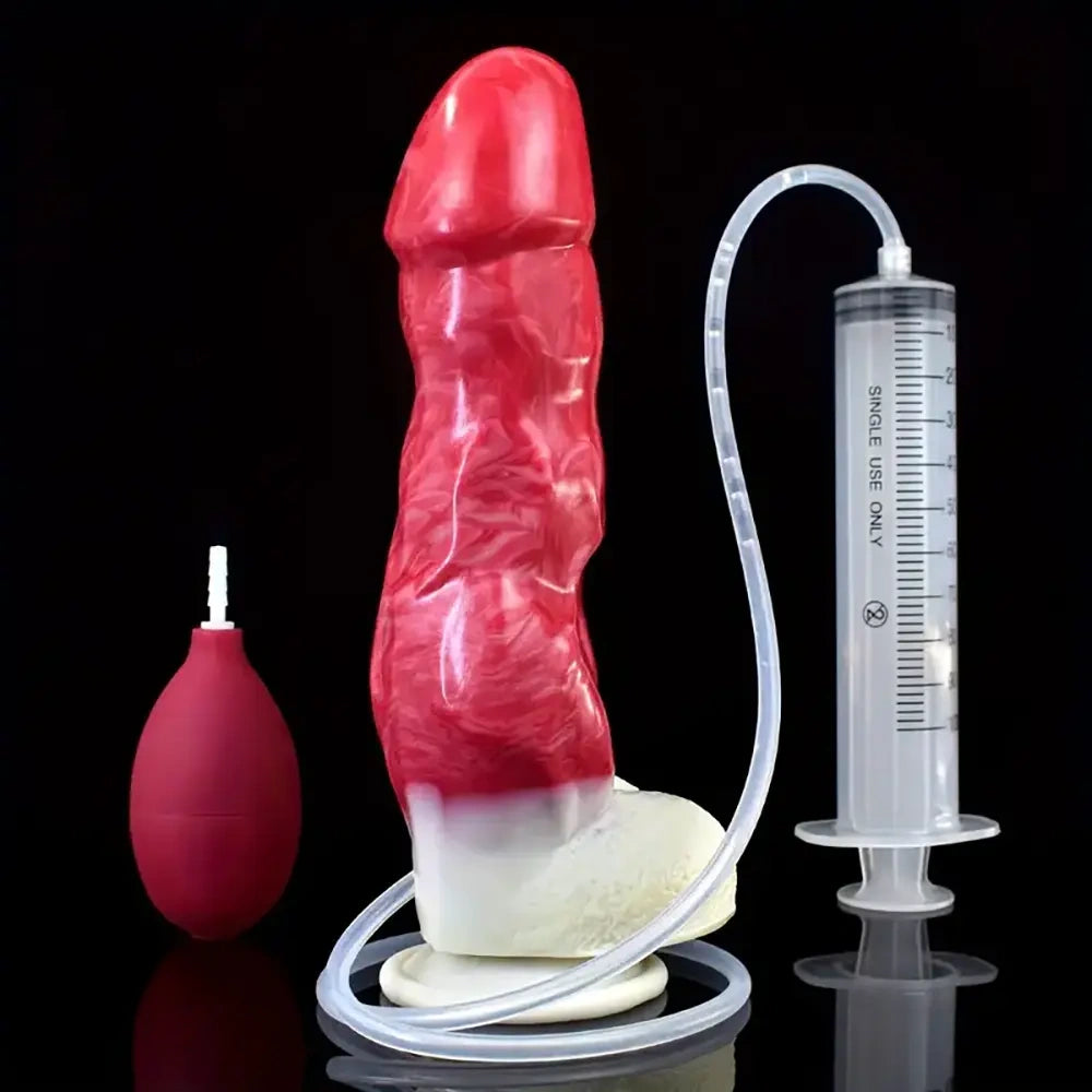 8.94in Fantasy Silicone Soft Ejaculating Big Dildo For Anal Adult Toy