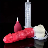 8.94in Fantasy Silicone Soft Ejaculating Big Dildo For Anal Adult Toy