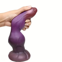 8.95in Skin-Feel Big Cock Silicone Soft Fantasy Massager Women Dildo