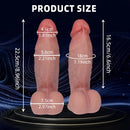8.96in Silicone Soft Real Thick Dildo Big Adult Penis Sex Toy For Women
