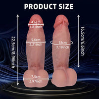 8.96in Silicone Soft Real Thick Dildo Big Adult Penis Sex Toy For Women