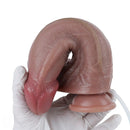 8.97in Curved Realistic Silicone Strap on Ejaculating Dildo Female Masturbator
