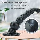 8.97in Dog Knot Black PVC Hands-Free Dildo For G-Spot Stimulation