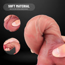 8.97in Human Penis Soft Silicone Simulation Real Touching Dildo
