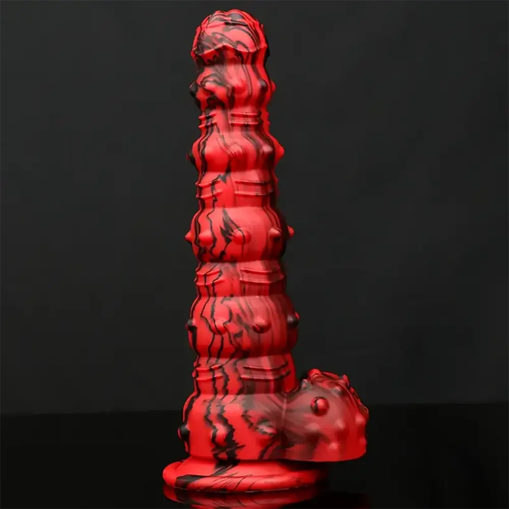 8.97in Monster Spiked Silicone Soft Big Dildo For G-Spot Stimulation