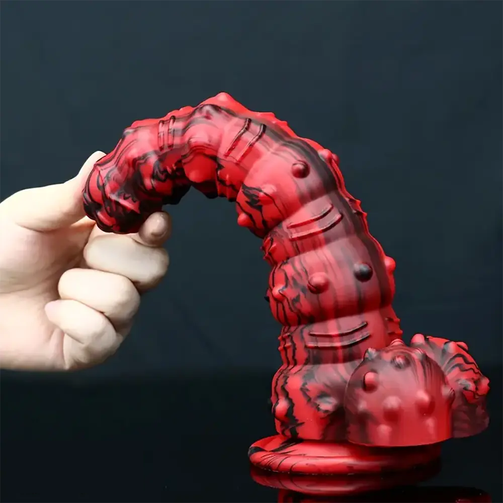 8.97in Monster Spiked Silicone Soft Big Dildo For G-Spot Stimulation
