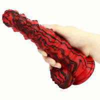 8.97in Monster Spiked Silicone Soft Big Dildo For G-Spot Stimulation