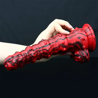 8.97in Monster Spiked Silicone Soft Big Dildo For G-Spot Stimulation