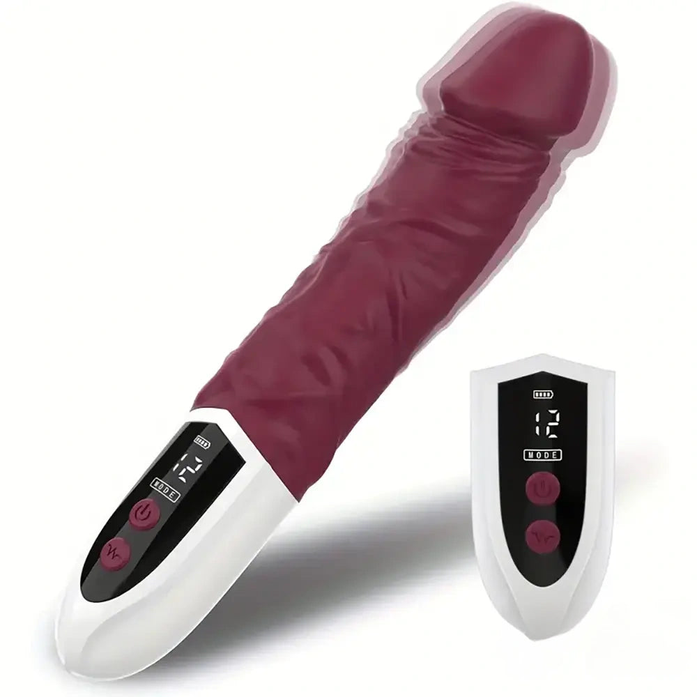 8.97in Premium Silicone Vibrating Realistic Female Dildo Vibrator