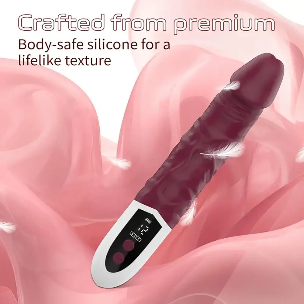 8.97in Premium Silicone Vibrating Realistic Female Dildo Vibrator