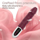 8.97in Premium Silicone Vibrating Realistic Female Dildo Vibrator