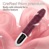 8.97in Premium Silicone Vibrating Realistic Female Dildo Vibrator