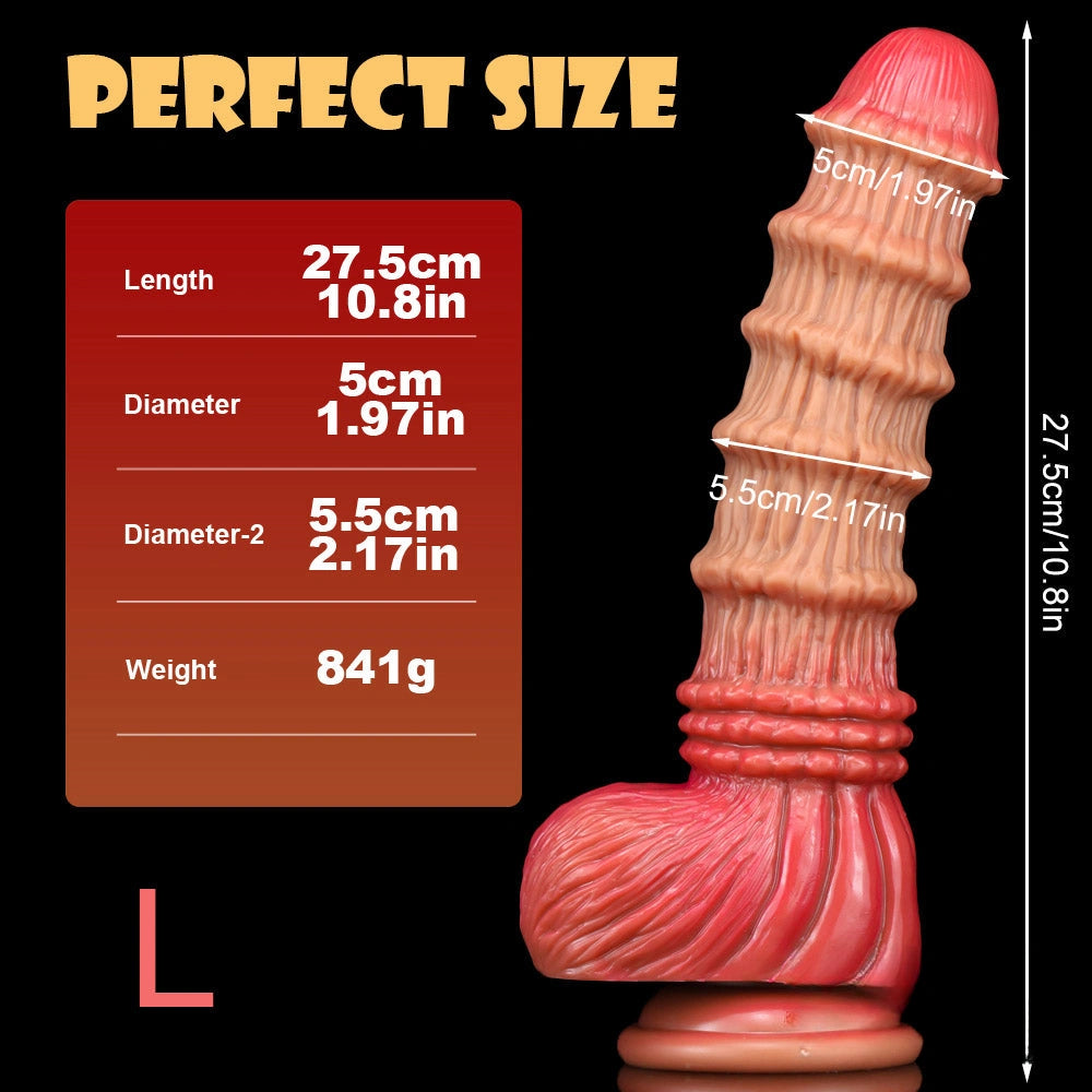 8.98in 9.37in 10.8in XML Odd Soft Bamboo Shoot Cock Dildo