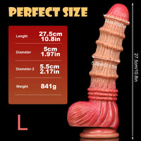 8.98in 9.37in 10.8in XML Odd Soft Bamboo Shoot Cock Dildo