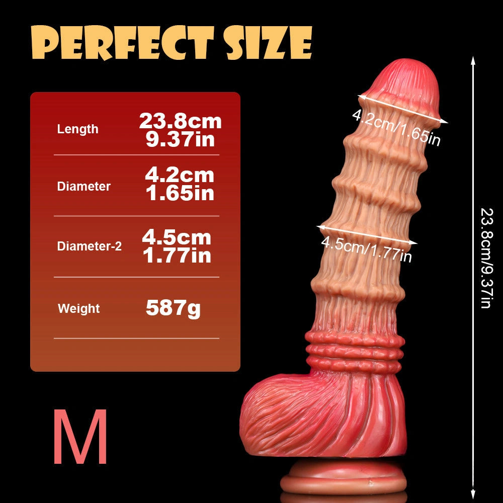 8.98in 9.37in 10.8in XML Odd Soft Bamboo Shoot Cock Dildo