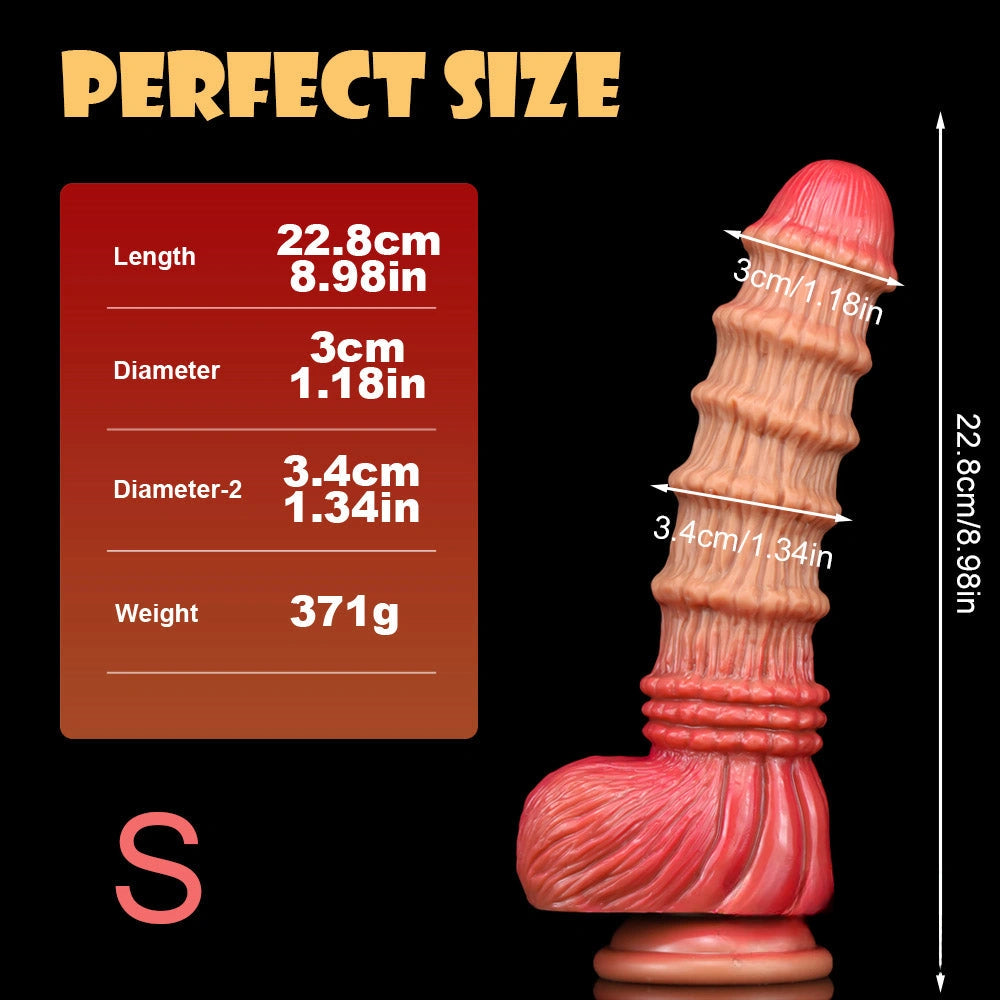 8.98in 9.37in 10.8in XML Odd Soft Bamboo Shoot Cock Dildo