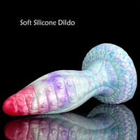 8.98in Dragon Octopus Tentacle Liquid Silicone Soft Big Fat Dildo