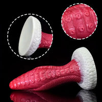 8.98in Dragon Octopus Tentacle Liquid Silicone Soft Big Fat Dildo
