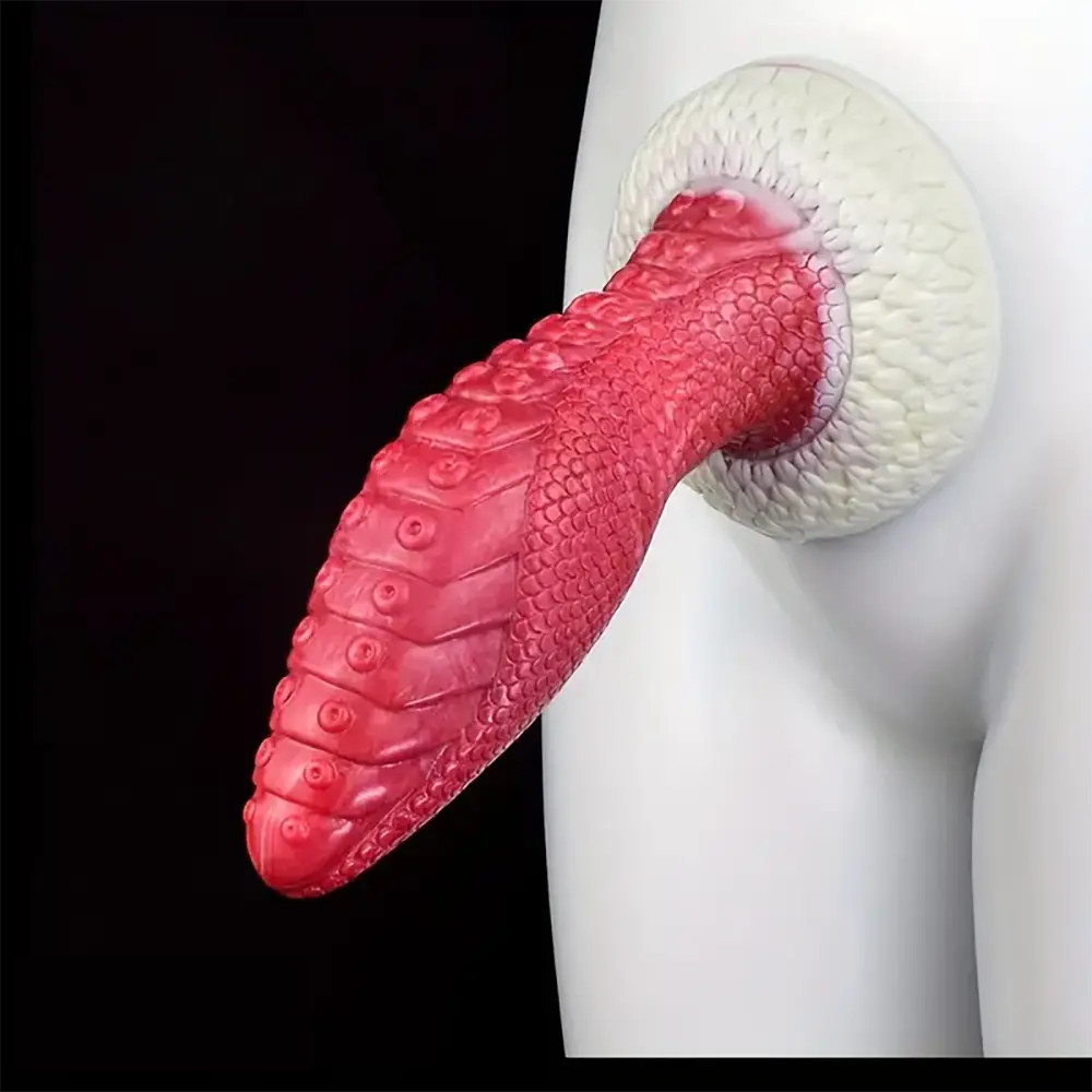 8.98in Dragon Octopus Tentacle Liquid Silicone Soft Big Fat Dildo