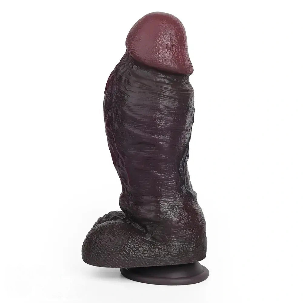 8.98in Real Feel Dual Density Silicone Soft Real Dildo Hands-Free Design